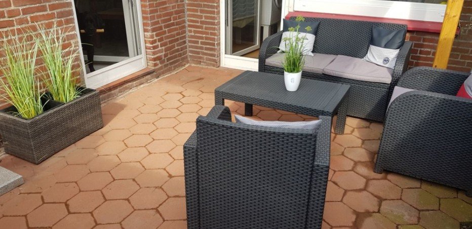 7856 �berdachte Terrasse Doppelhaush�lfte Berumbur