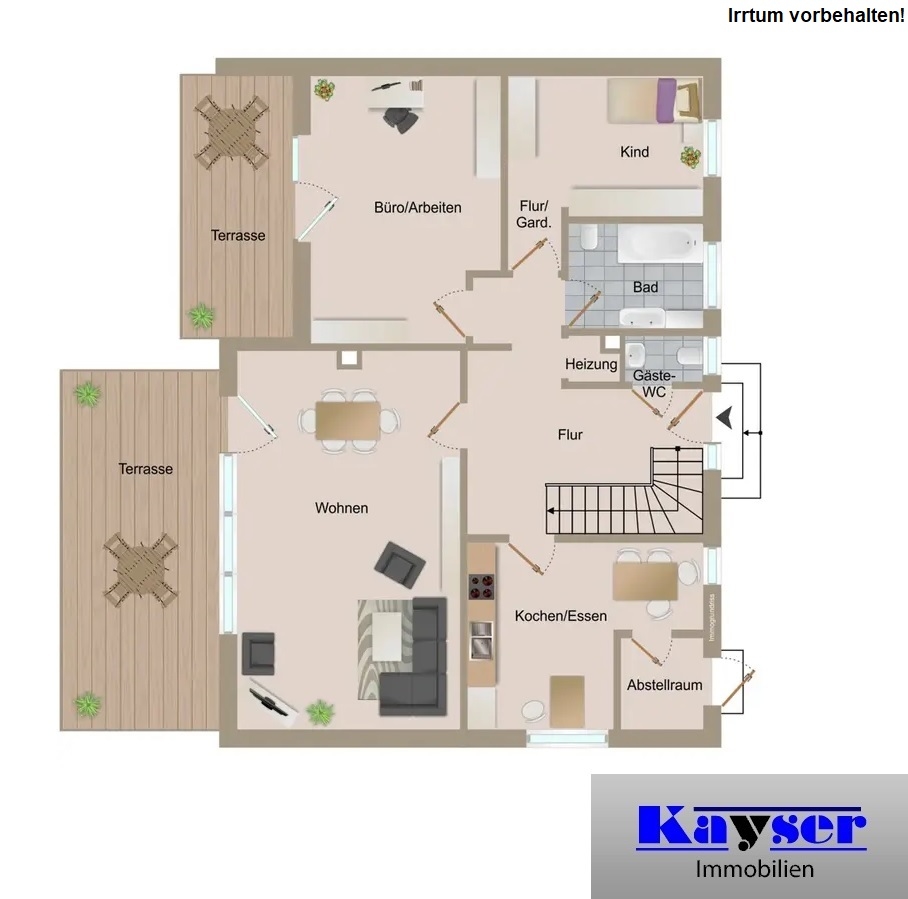 7904 Grundrissskizze EG Einfamilienhaus Norden