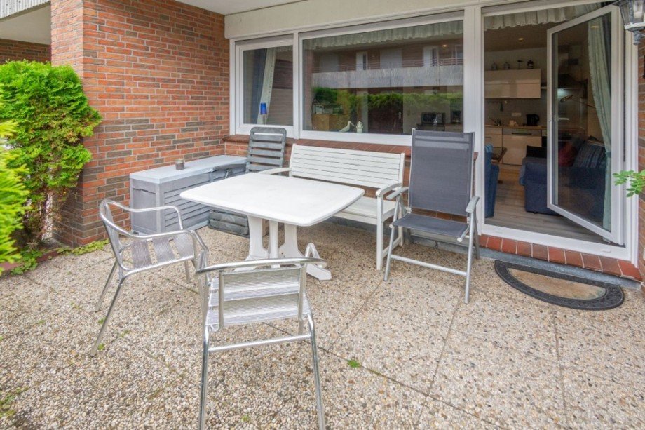7951 teil�berdachte Terrasse Erdgeschosswohnung Norden