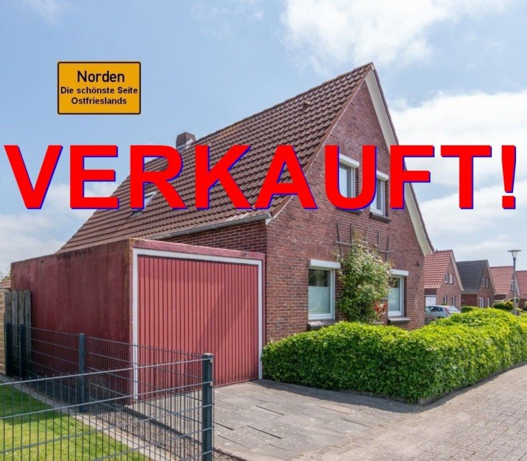 7849 Verkauft Norden Einfamilienhaus Ostfriesischer Wohnklassiker mit Garage in bester Lage zwischen Norden und Norddeich!