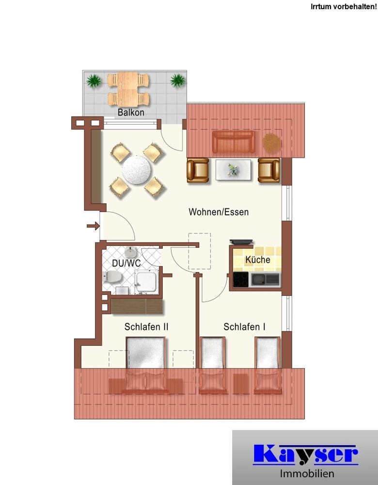 7962 Grundrissskizze Etagenwohnung Norden