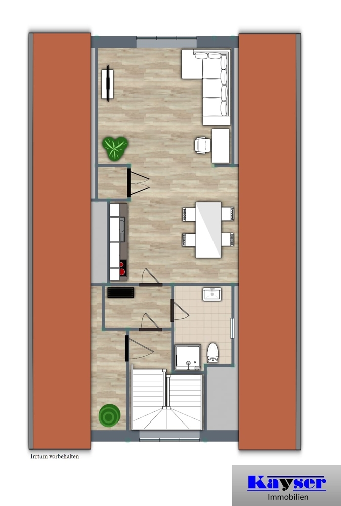 7826 Grundrissskizze Dachgeschosswohnung Norden