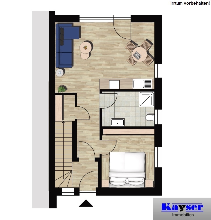 7870 Grundrissskizze Erdgeschosswohnung Norden