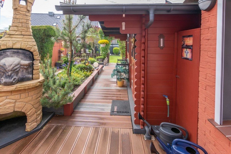 7847 Zugang zum Garten Doppelhaush�lfte Norden