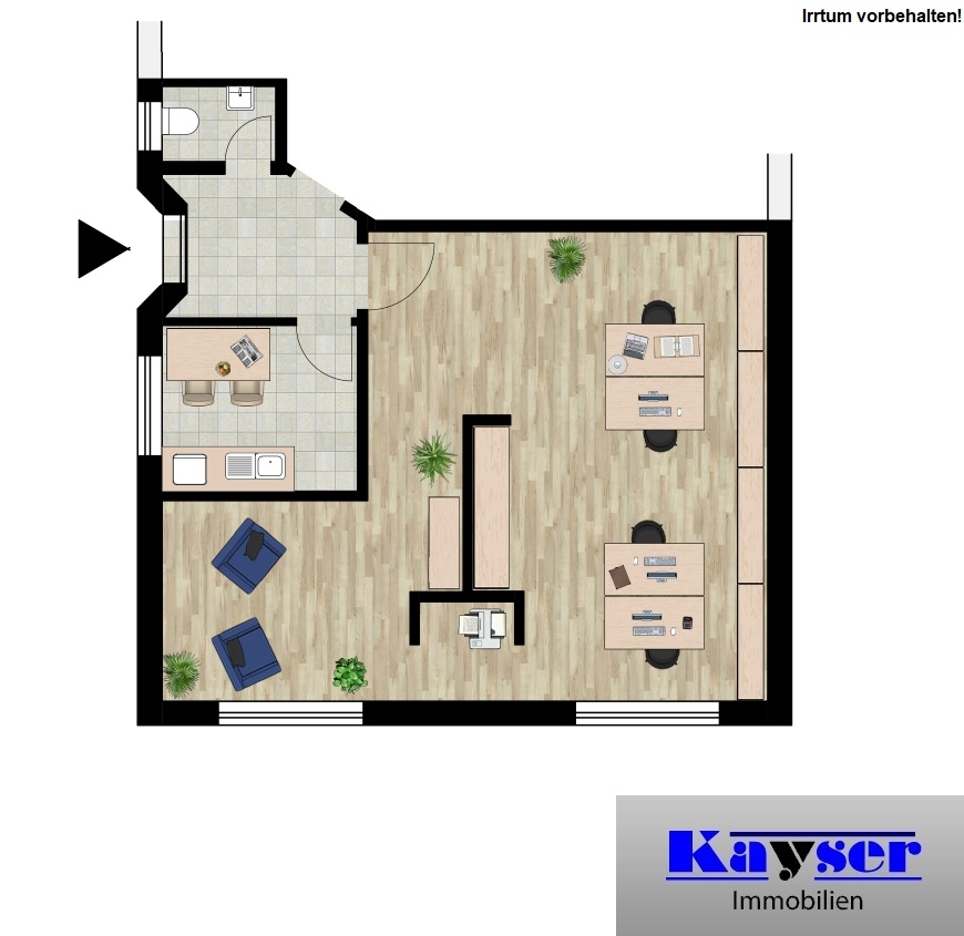 7835 Grundrissskizze B�rofl�che Norden