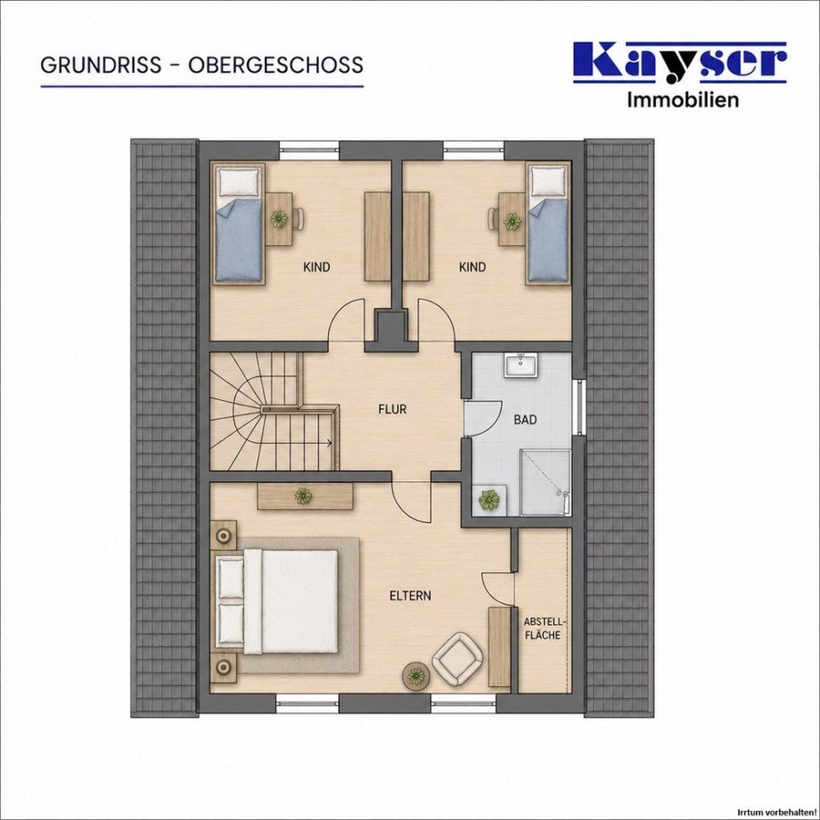 7983 Grundrissskizze OG Einfamilienhaus Norden