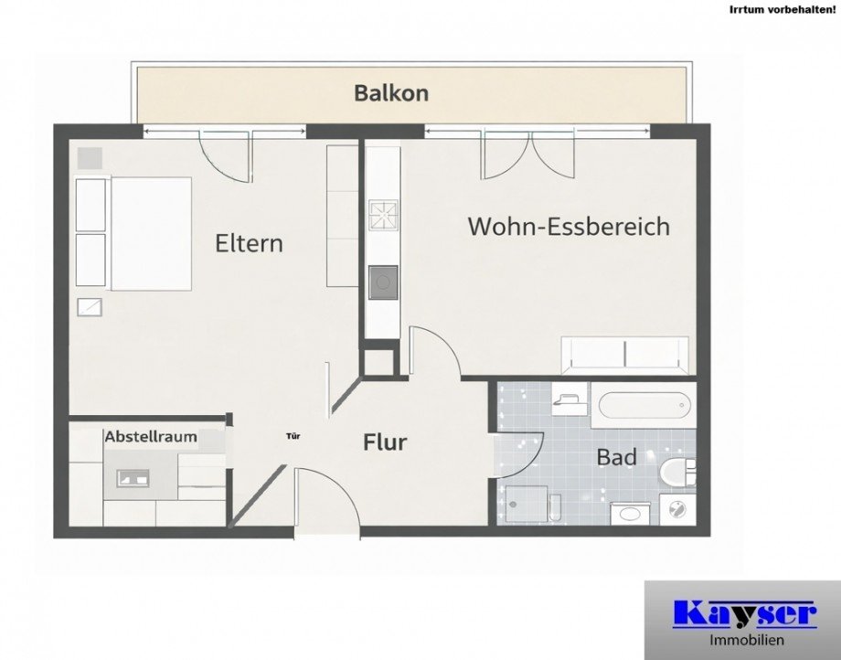 7965 Grundrissskizze Etagenwohnung Norden