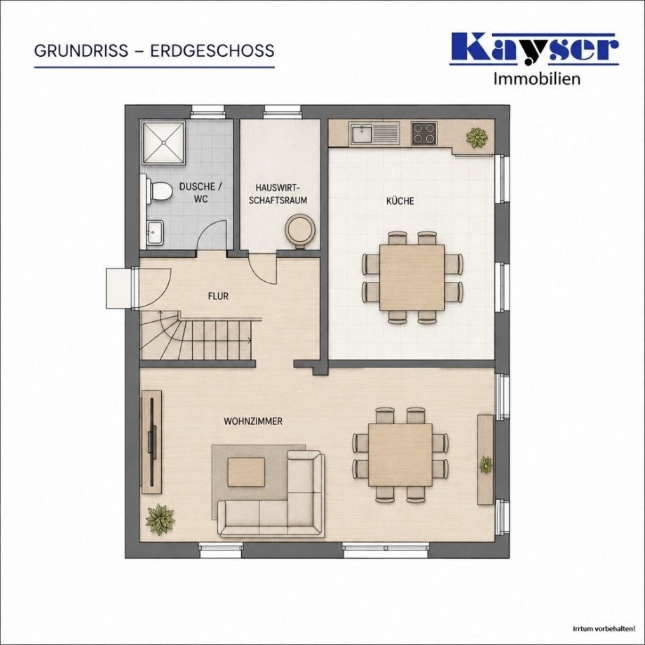 7983 Grundrissskizze EG Einfamilienhaus Norden