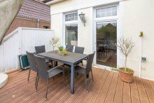 7938 Terrasse Bild I Vornehme Jugenstilvilla als Mansardendachbau mit gelungener Aufteilung in zentraler Lage von Norden