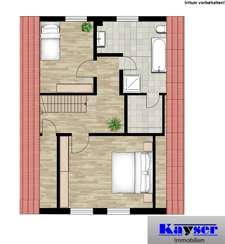 7862 Grundrissskizze OG Einfamilienhaus Norden