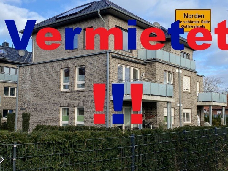 7954 vermietet Norden Etagenwohnung Moderne, auffallend helle Wohnung in zentraler Lage von Norden!