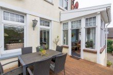 7938 Terrasse Bild II Vornehme Jugenstilvilla als Mansardendachbau mit gelungener Aufteilung in zentraler Lage von Norden