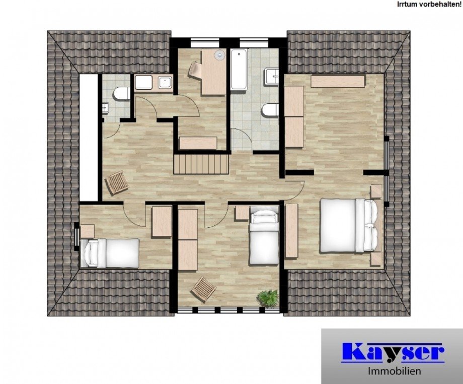 7786 Grundrissskizze OG Villa Norden