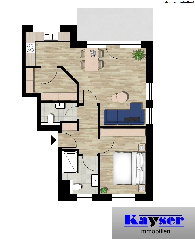 7954 Grundrissskizze Etagenwohnung Norden
