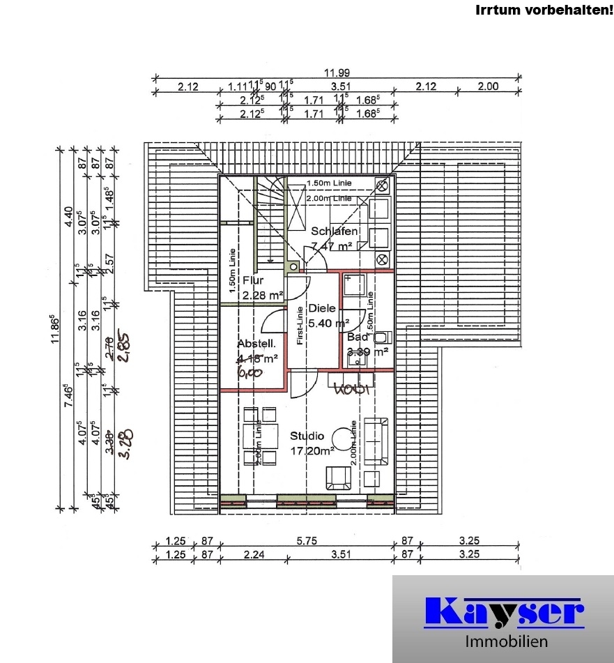 7939 Grundriss OG Einfamilienhaus Norden