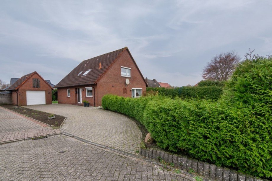 7875 Hausansicht v. d. Stra�e Einfamilienhaus Gro�heide