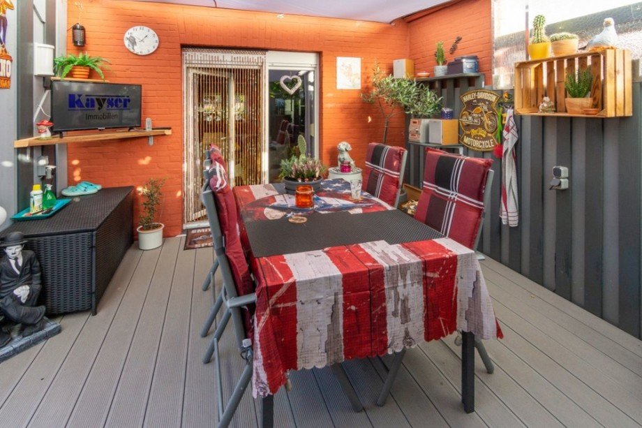 7847 �berdachte Terrasse Bild V Doppelhaush�lfte Norden