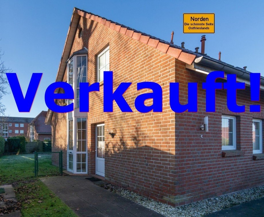 7770 Titelbild mit Ortsschild verkauft Reihenendhaus Norden