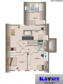 7905 Grundrissskizze OG Ansprechendes, flexibel nutzbares Wohnhaus als Baudenkmal im Herzen der Stadt Norden!